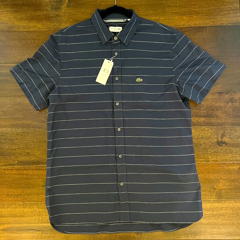 LACOSTE BUTTON DOWN SHIRT SIZE 42L FOR MEN